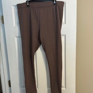 Brown Fleece Lined Leggings